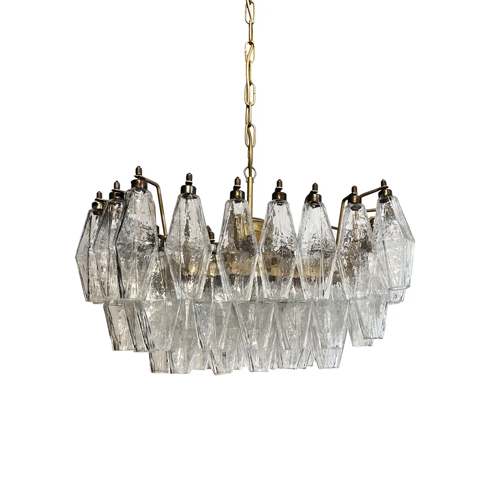 Poliedri Murano Trasparent Chandelier - Image 22