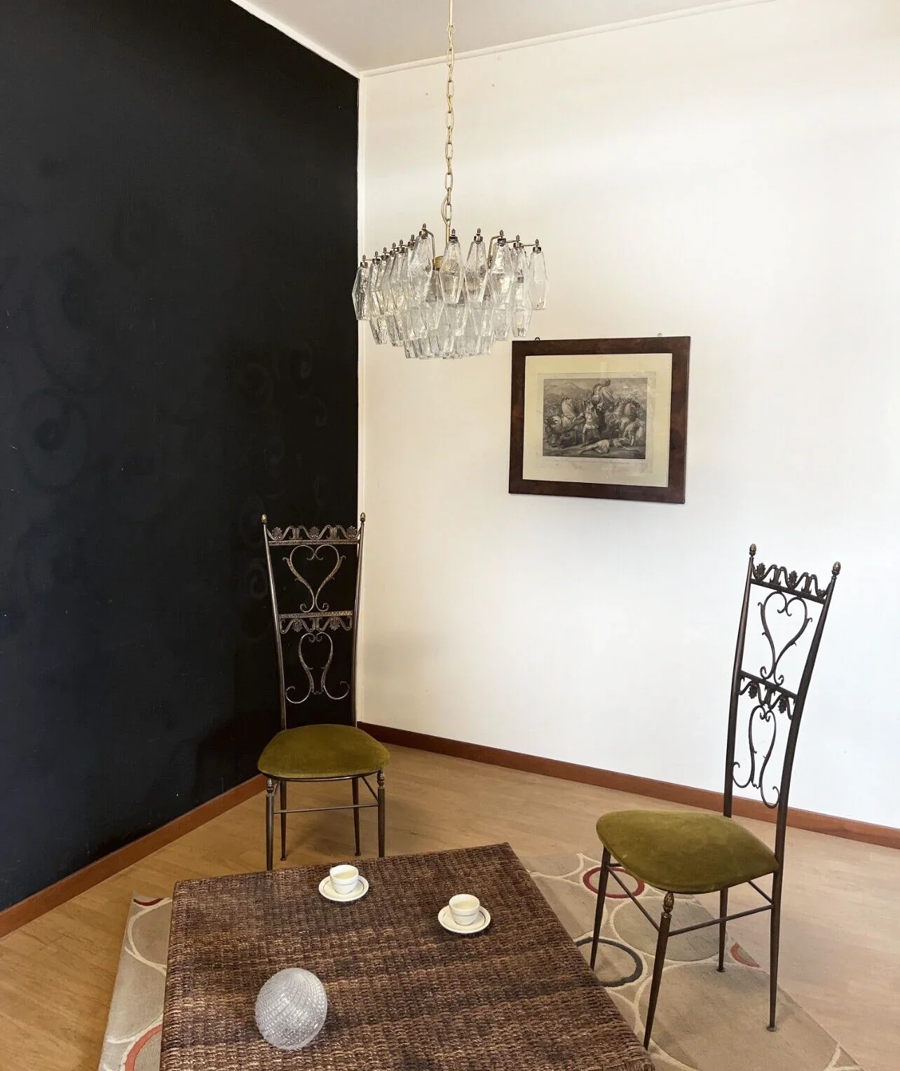 Poliedri Murano Trasparent Chandelier - Image 5