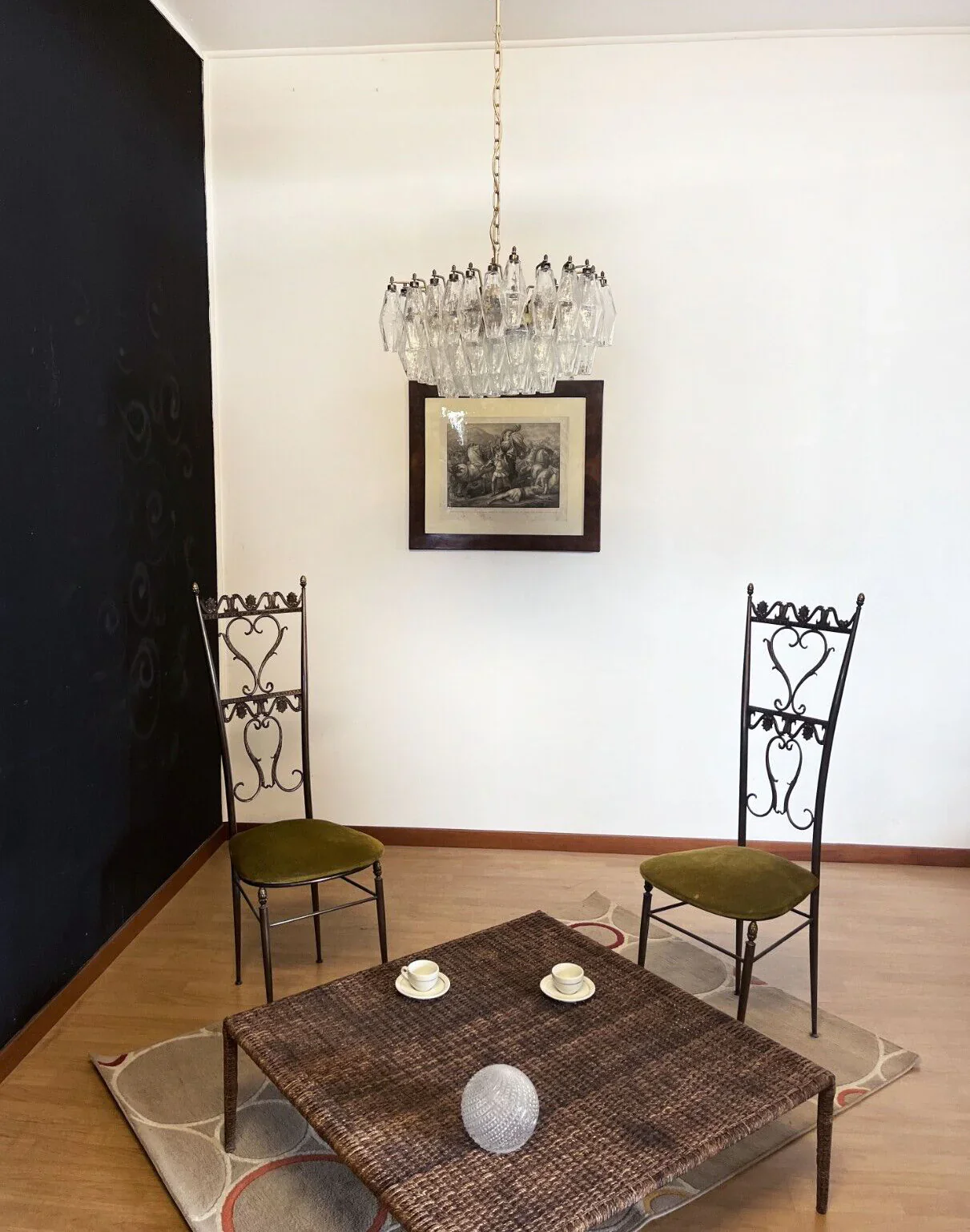 Poliedri Murano Trasparent Chandelier - Image 6