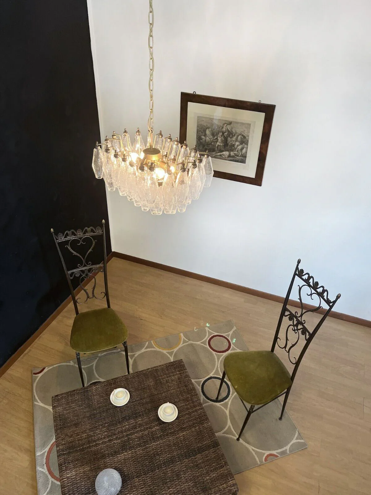 Poliedri Murano Trasparent Chandelier - Image 8