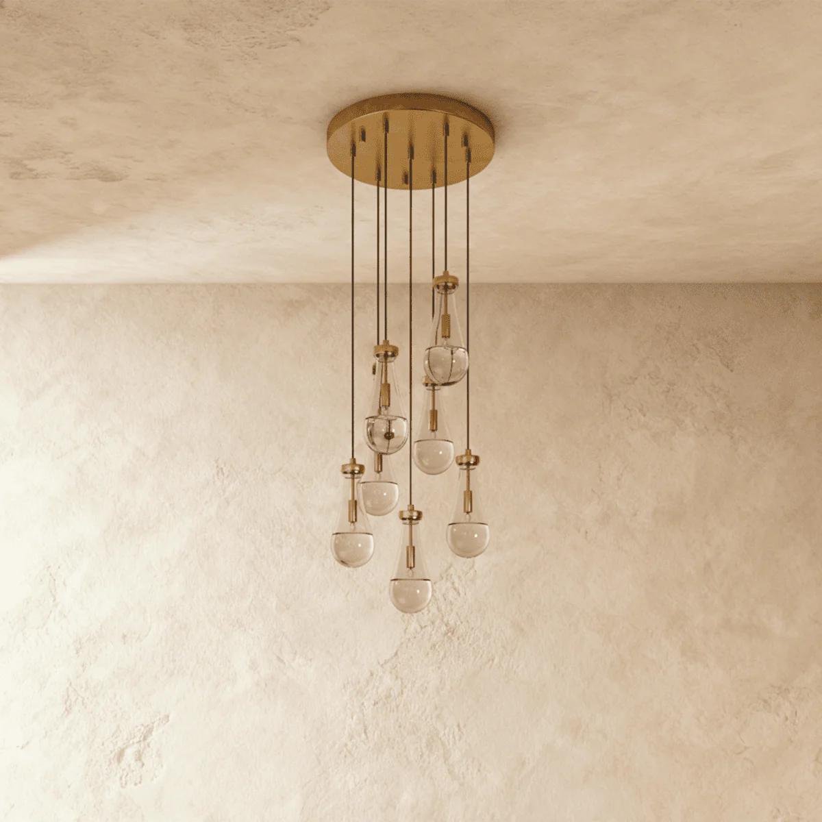 Pulcher Glass Tears Chandelier - Image 2
