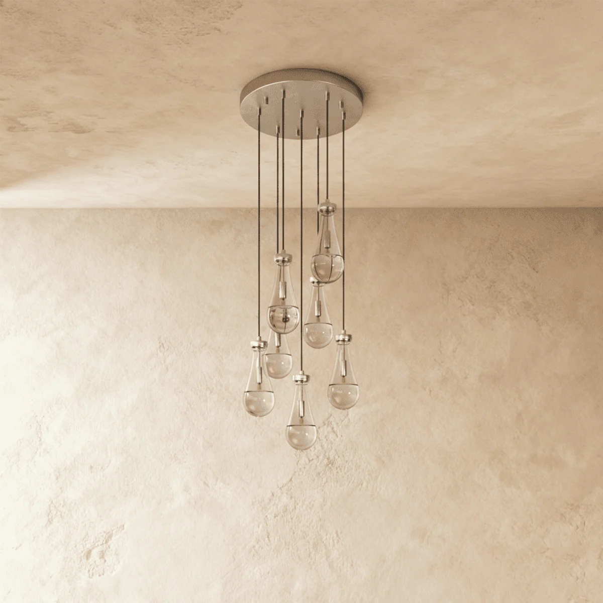 Pulcher Glass Tears Chandelier - Image 4