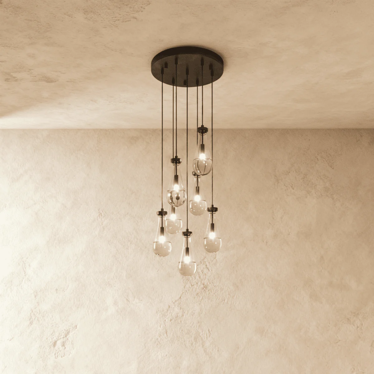 Pulcher Glass Tears Chandelier - Image 5