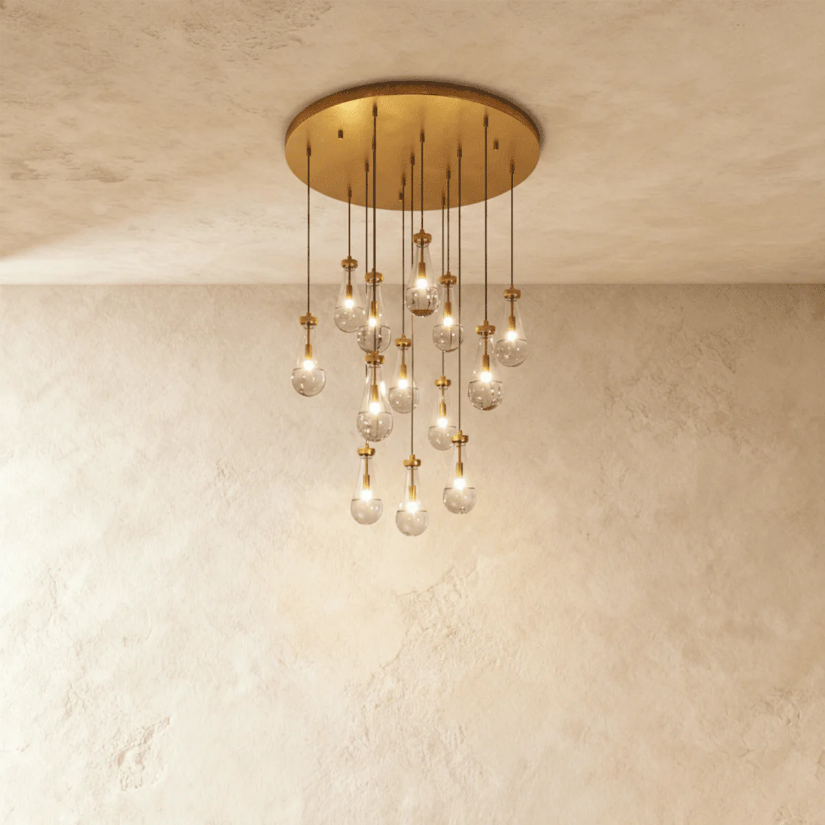 Pulcher Glass Tears Chandelier - Image 7