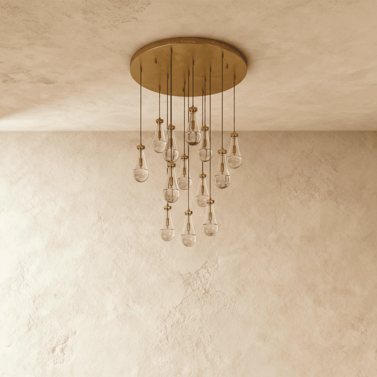 Pulcher Glass Tears Chandelier - Image 8