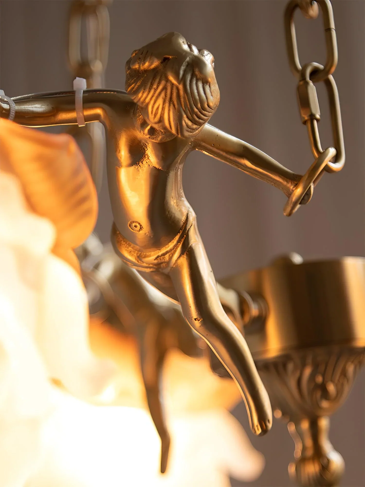 Putti Statuettes Brass Suspension - Image 12