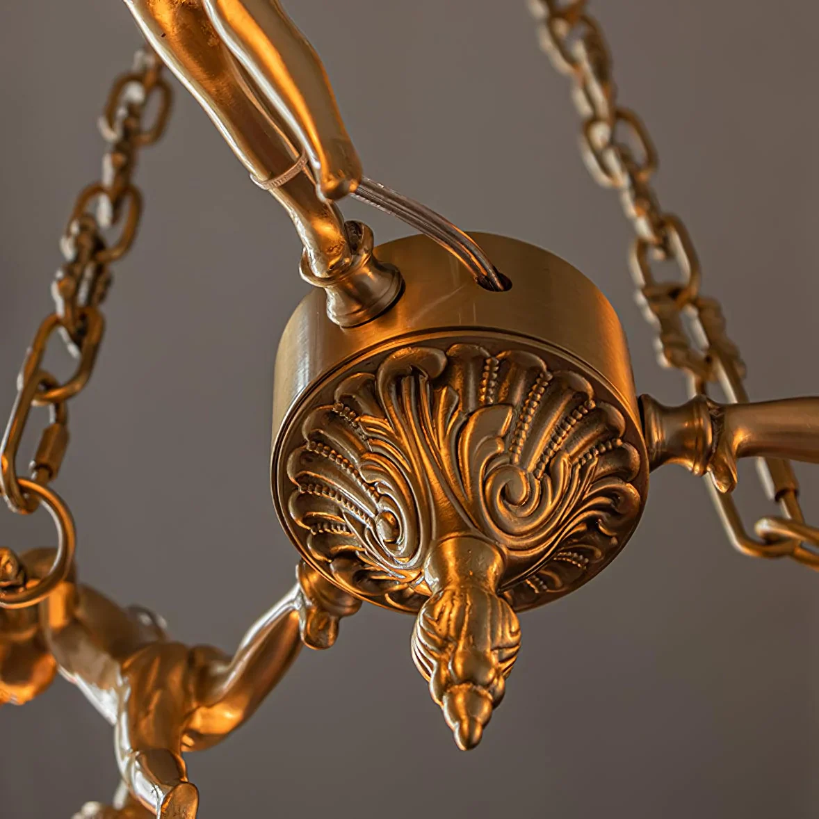 Putti Statuettes Brass Suspension - Image 13