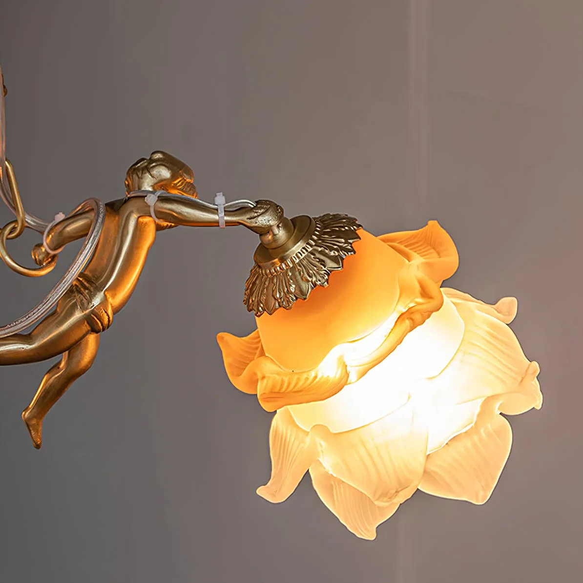 Putti Statuettes Brass Suspension - Image 17