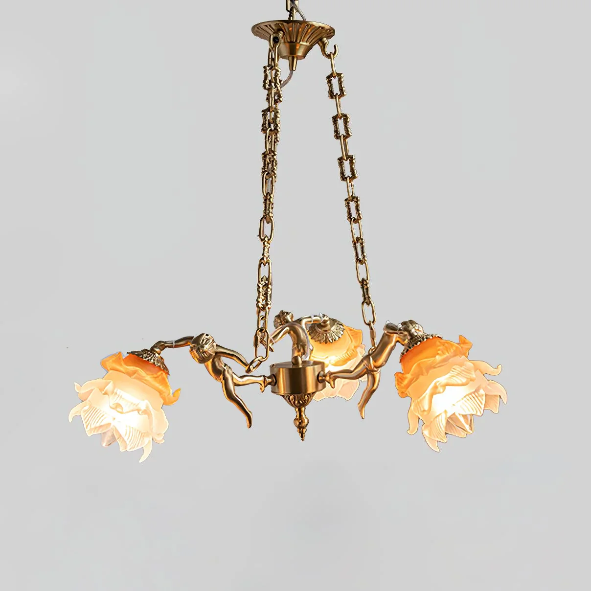 Putti Statuettes Brass Suspension - Image 19
