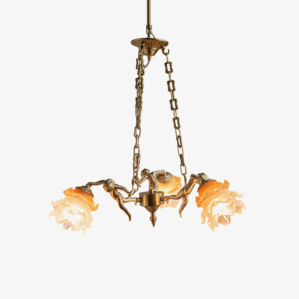 Putti Statuettes Brass Suspension - Image 20