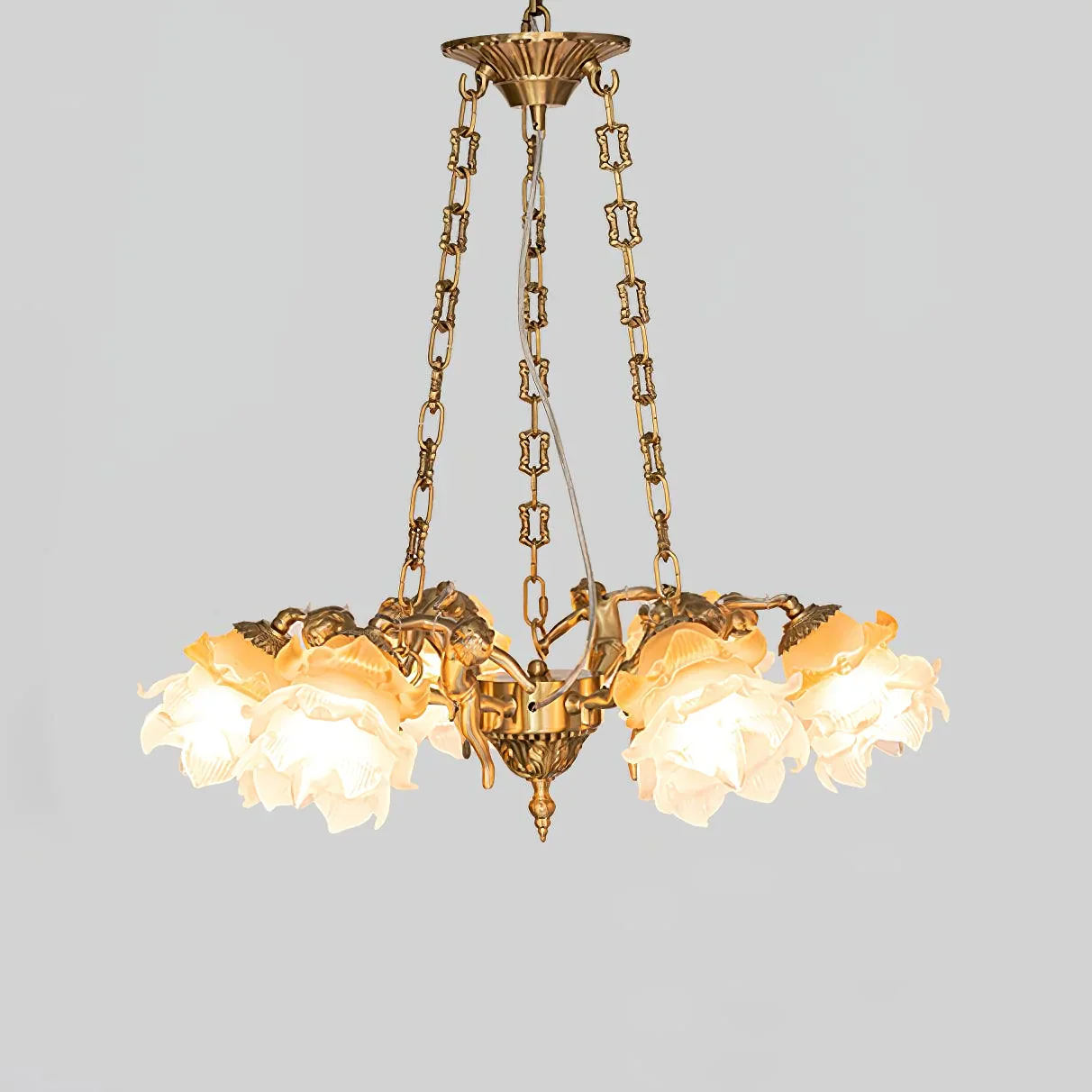 Putti Statuettes Brass Suspension - Image 21