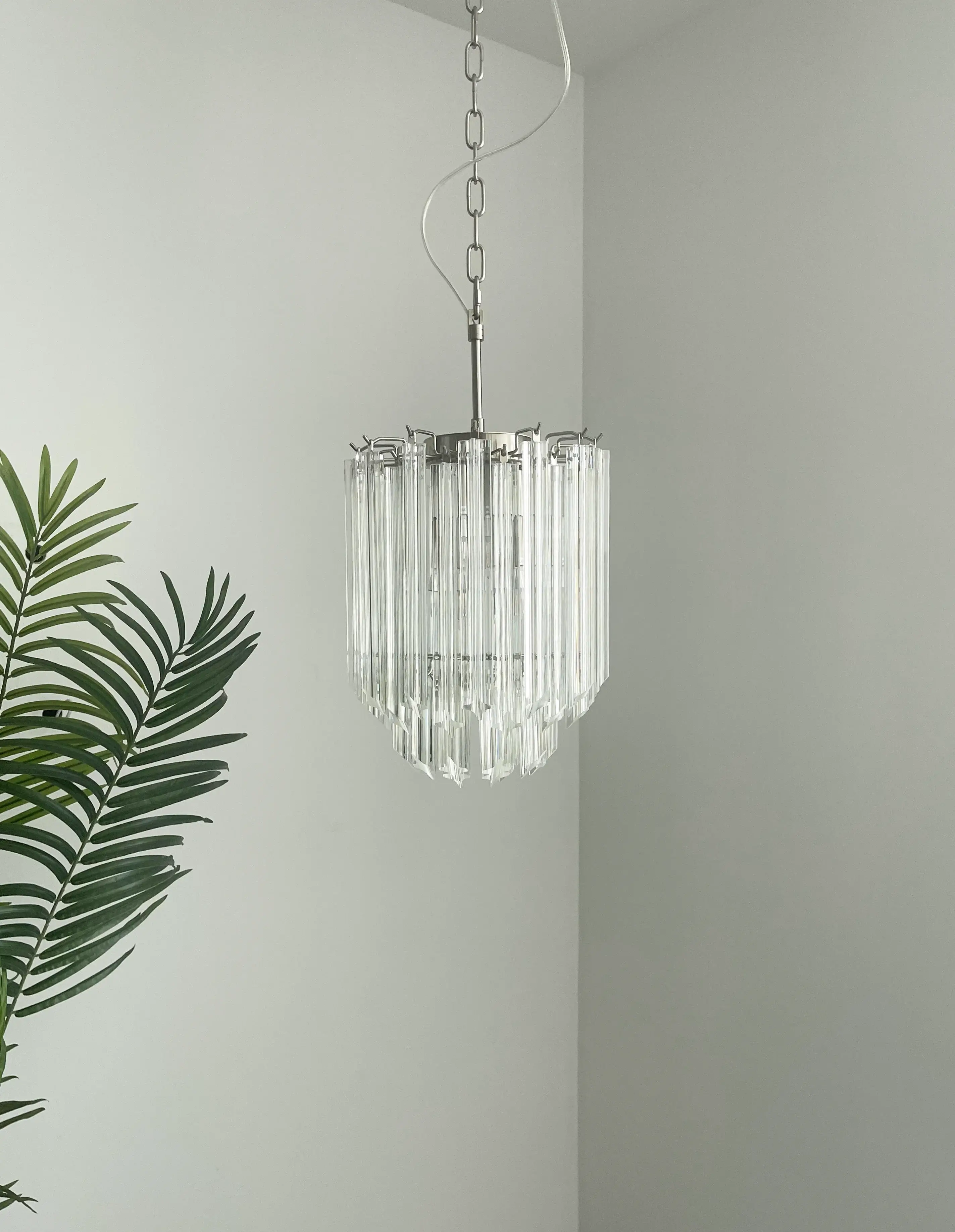 Quadriedri Murano Prisms Transparant Chandelier - Image 19