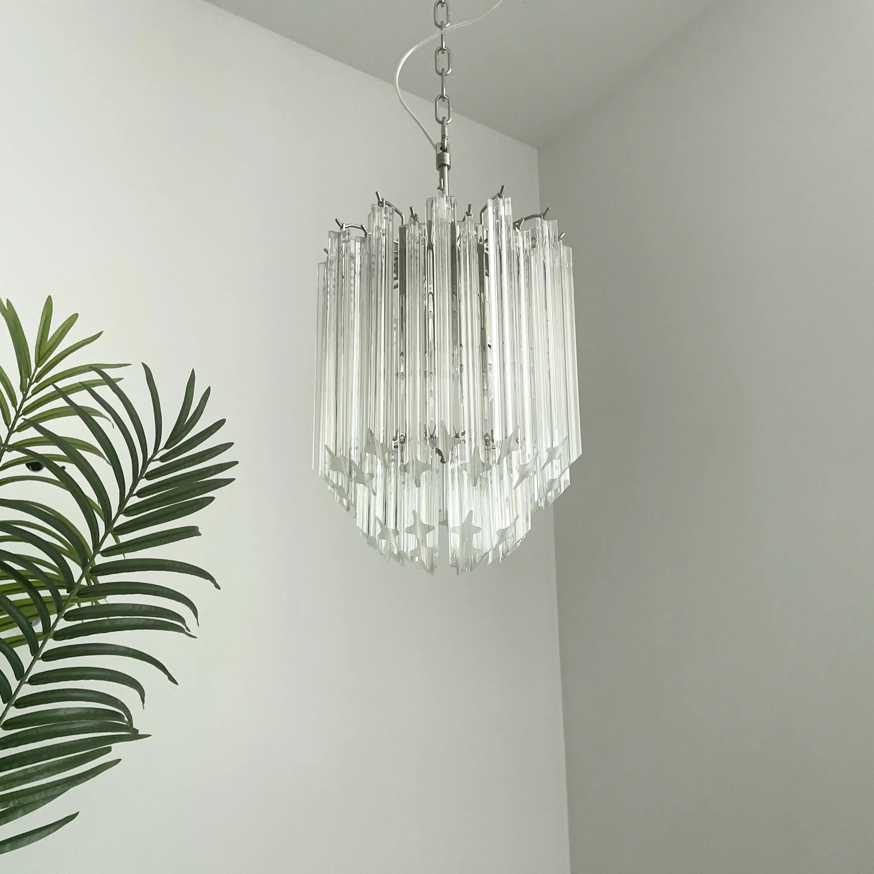 Quadriedri Murano Prisms Transparant Chandelier - Image 20