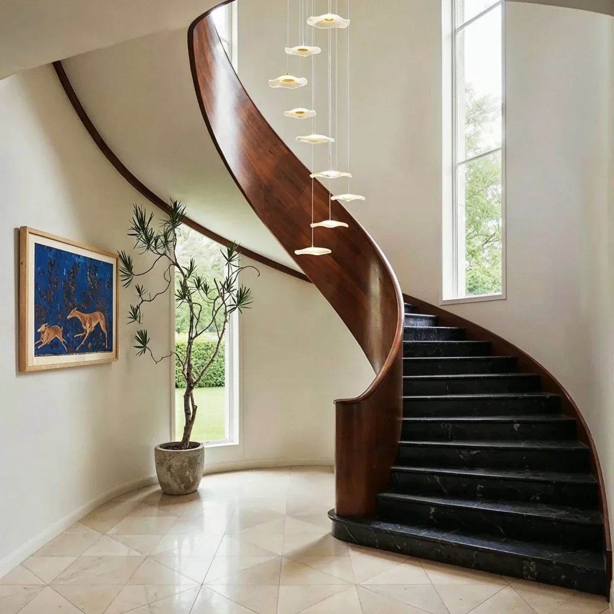 Rotasu Staircase Chandelier - Image 9