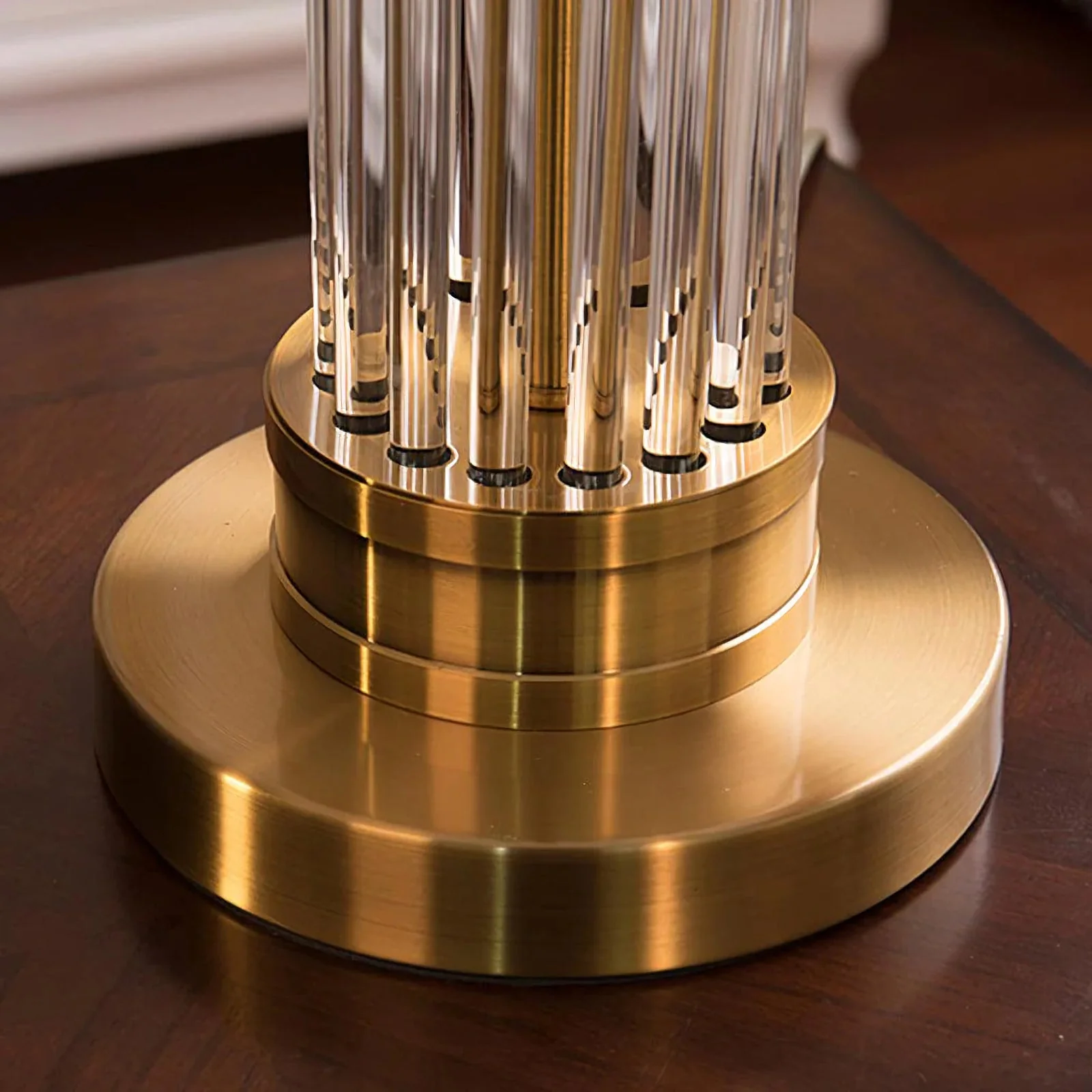 Round Metal Glass Table Lamp - Image 15