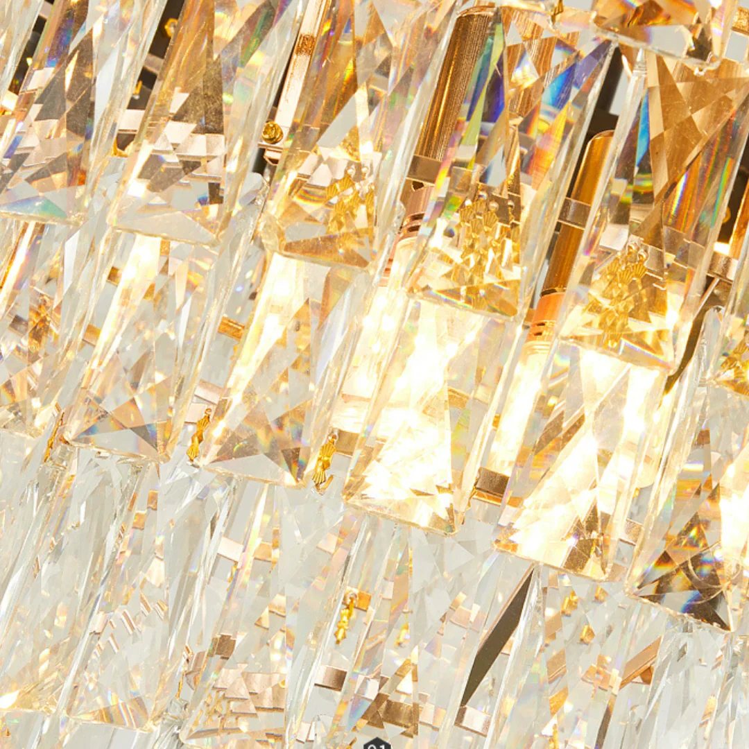 Round Raindrop Crystal Chandelier - Image 10