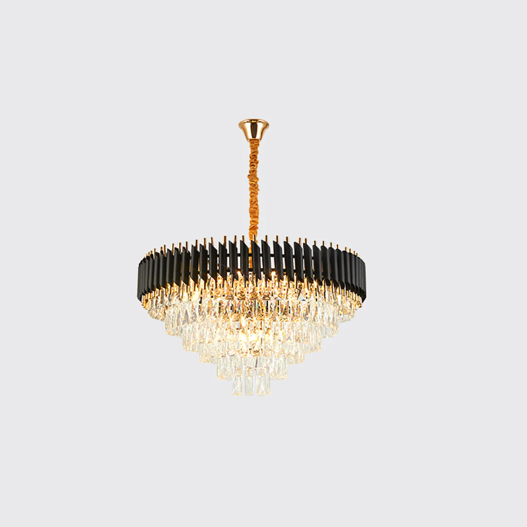 Round Raindrop Crystal Chandelier - Image 12