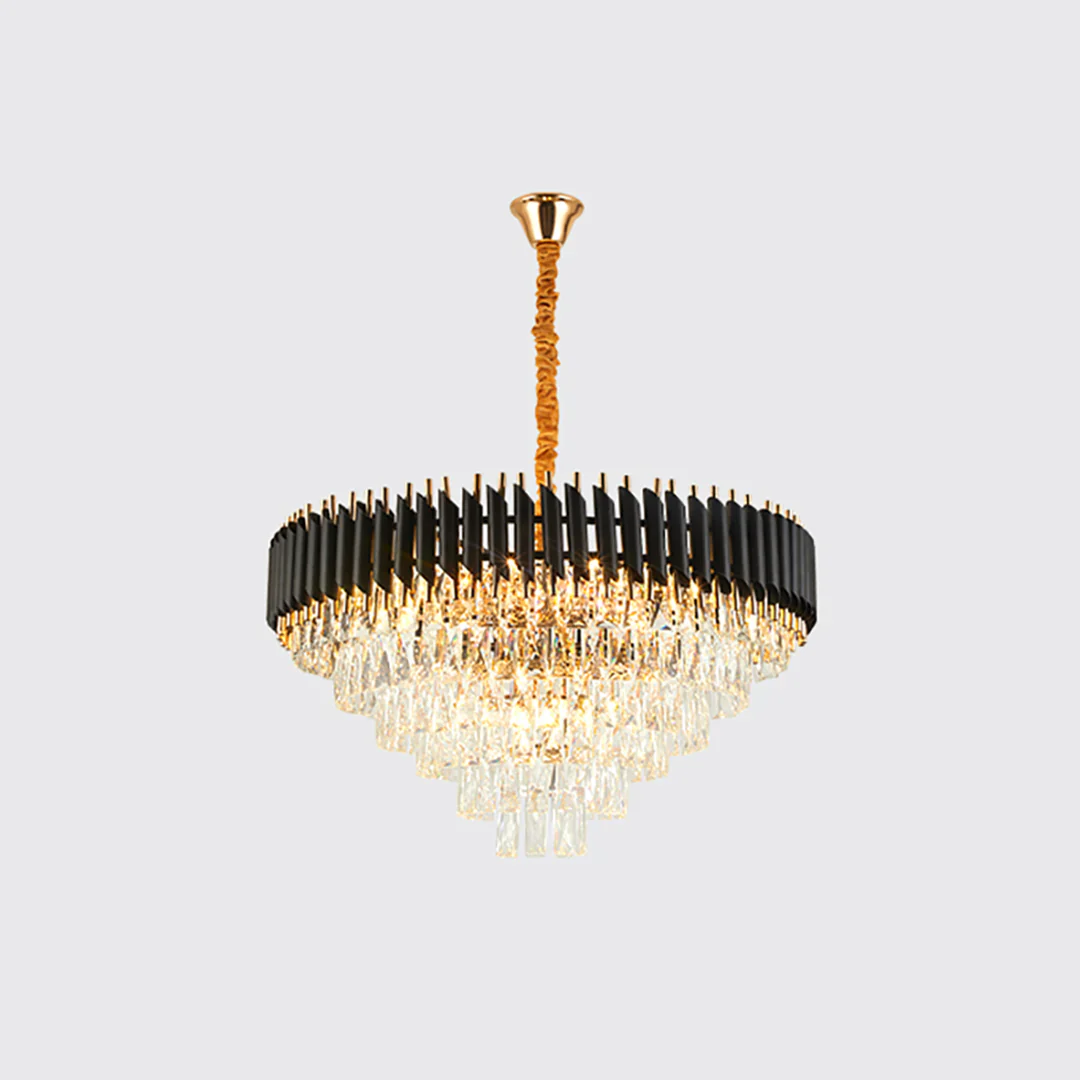 Round Raindrop Crystal Chandelier - Image 13