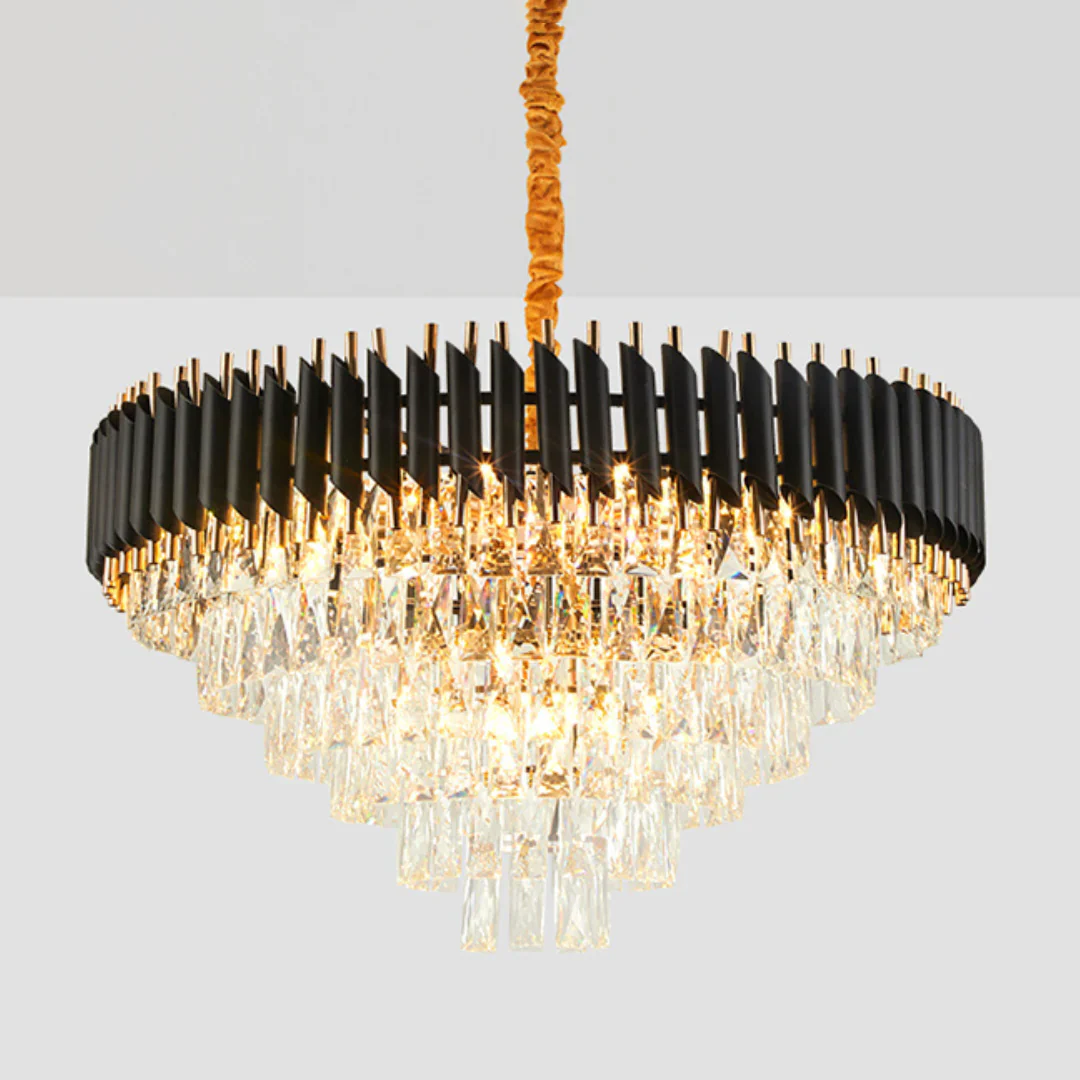 Round Raindrop Crystal Chandelier - Image 14