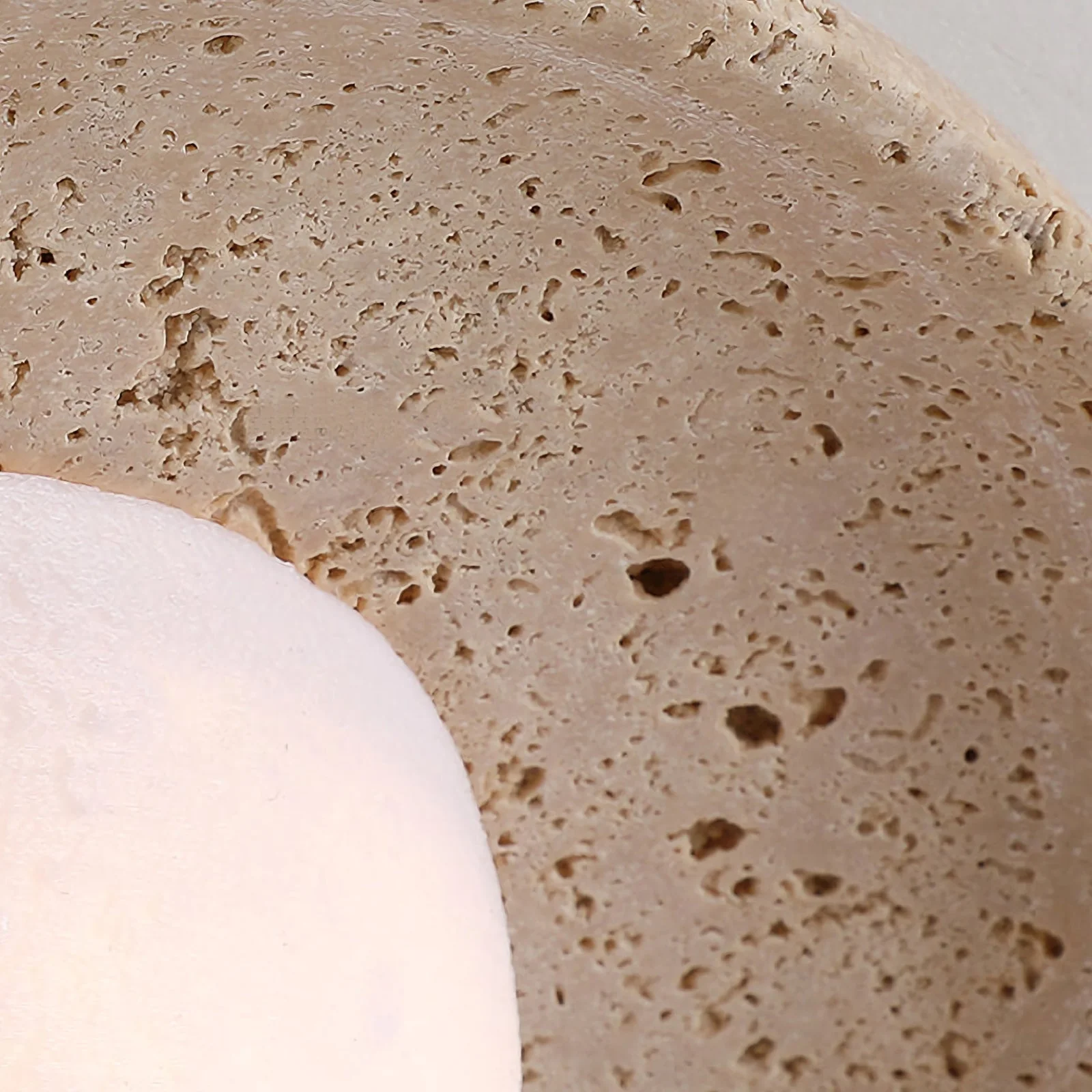 Round Travertine Wall Lamp - Image 8