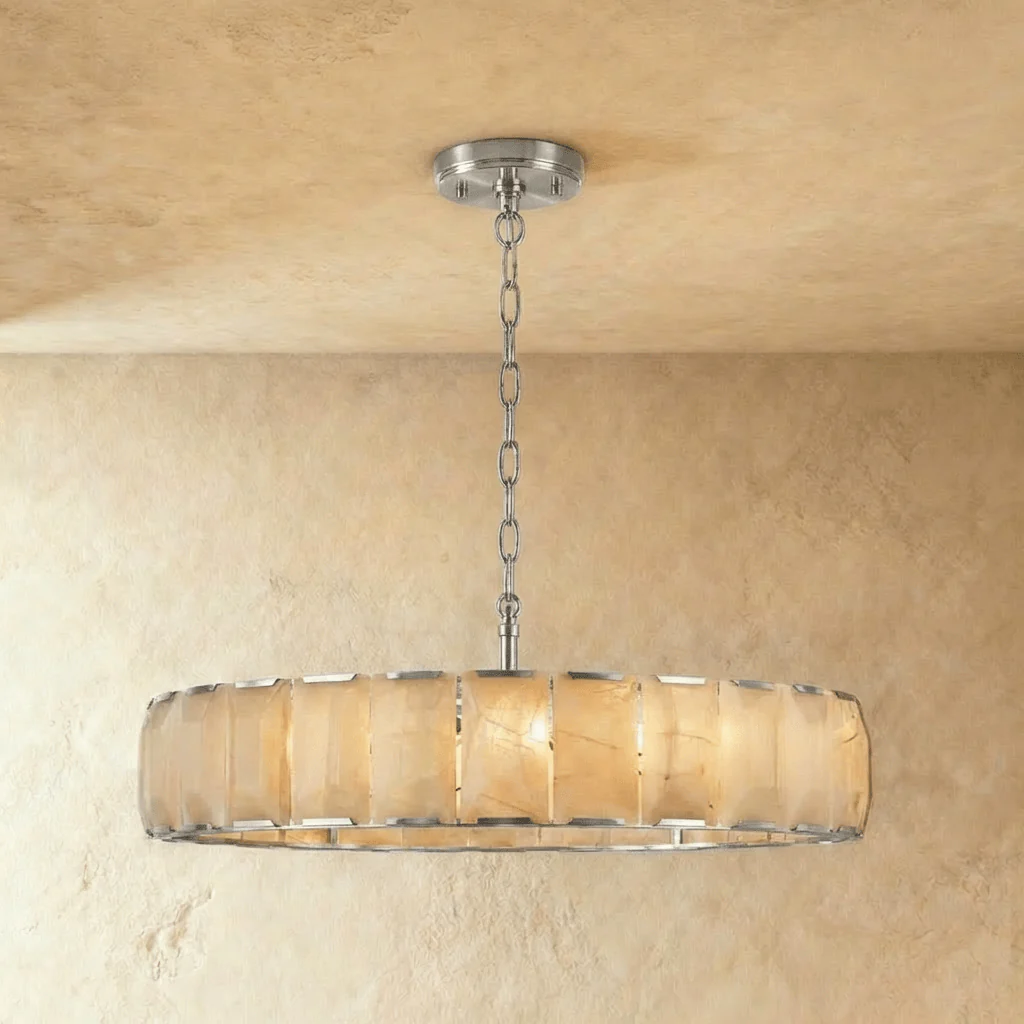 Sakhra Round Alabaster Chandelier - Image 13