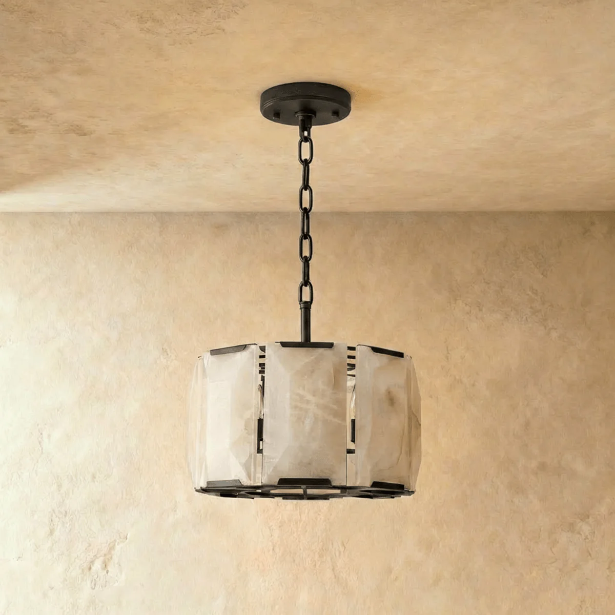 Sakhra Round Alabaster Chandelier - Image 2