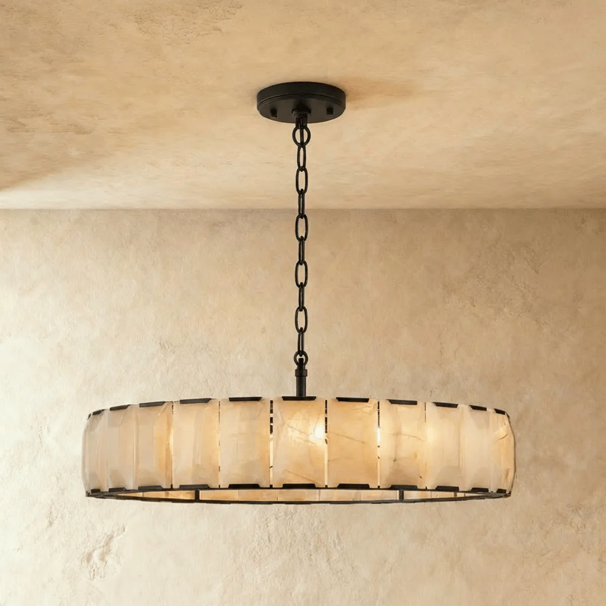Sakhra Round Alabaster Chandelier - Image 5