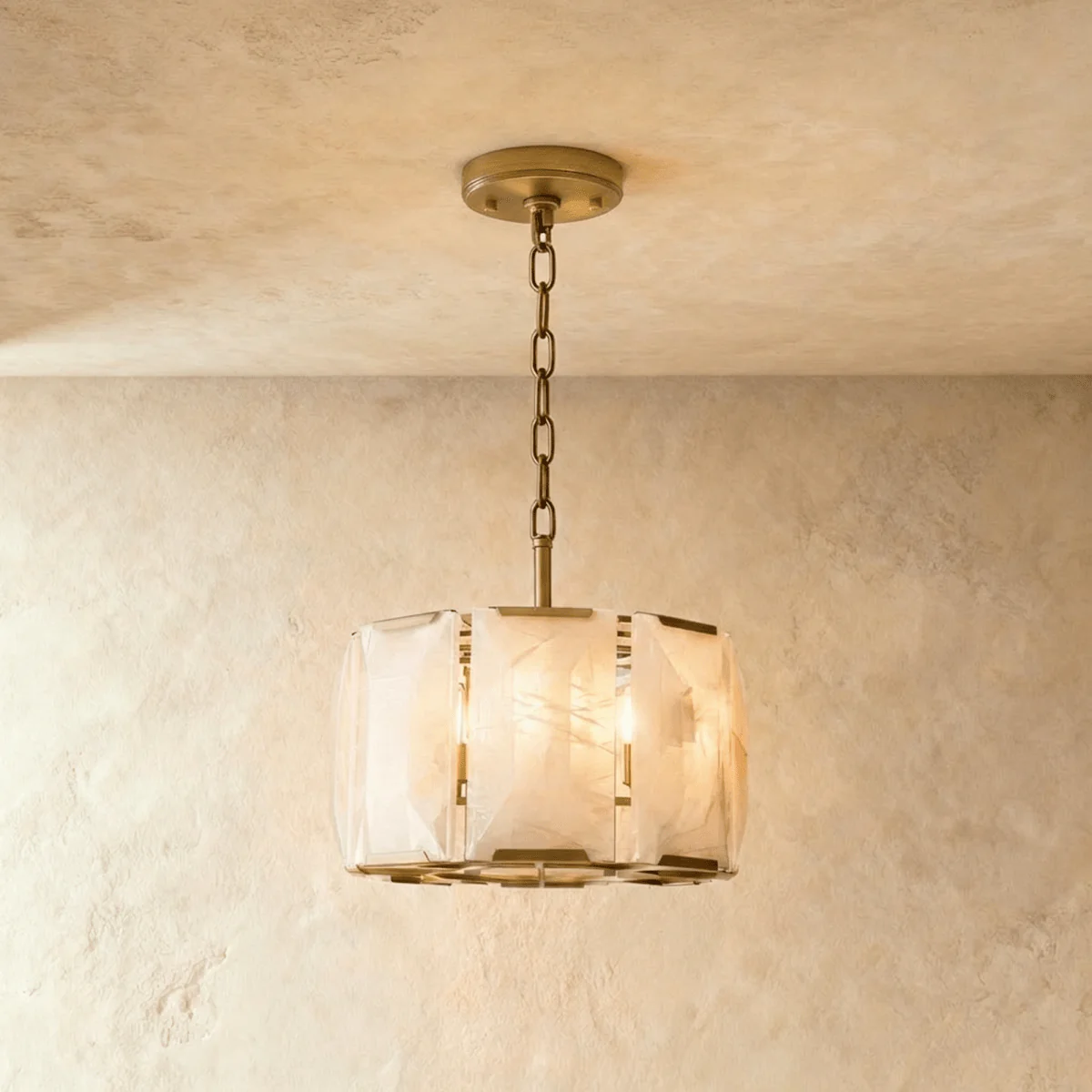 Sakhra Round Alabaster Chandelier - Image 6