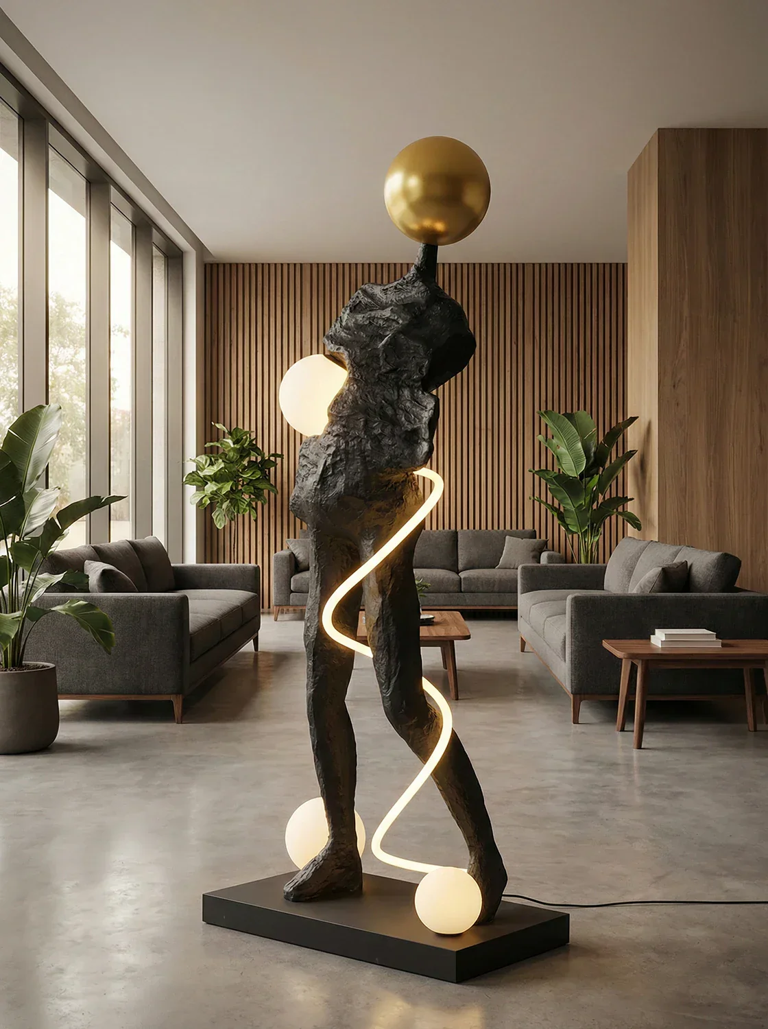 Sculpture Ginasta Spiral Floor Lamp - Image 2
