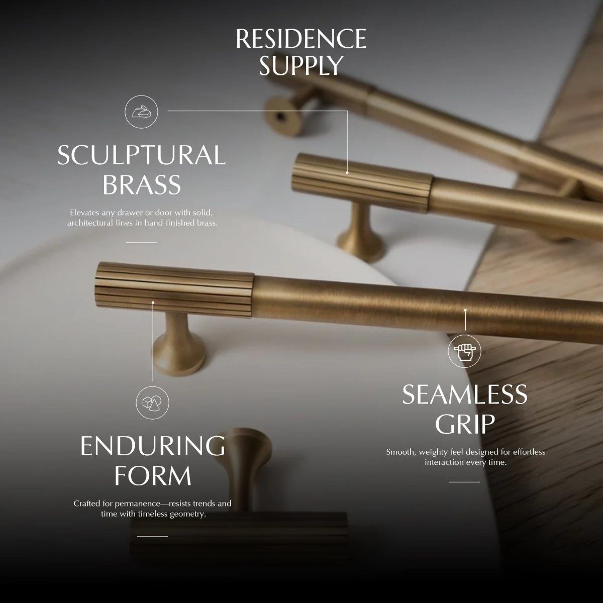 Sean Brass Knob & Pull Bar - Image 7