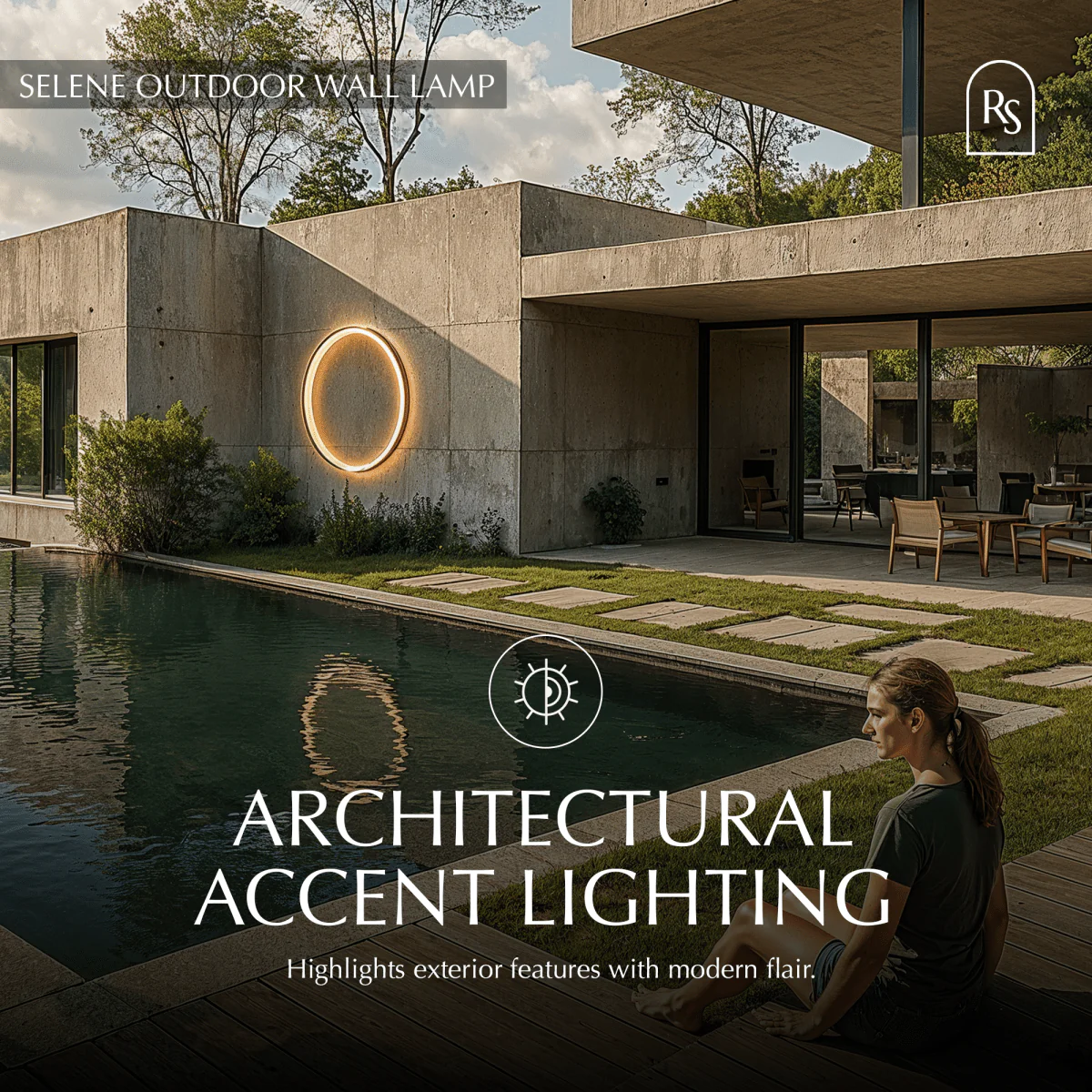 Selene Outdoor Wall Lamp - Image 6