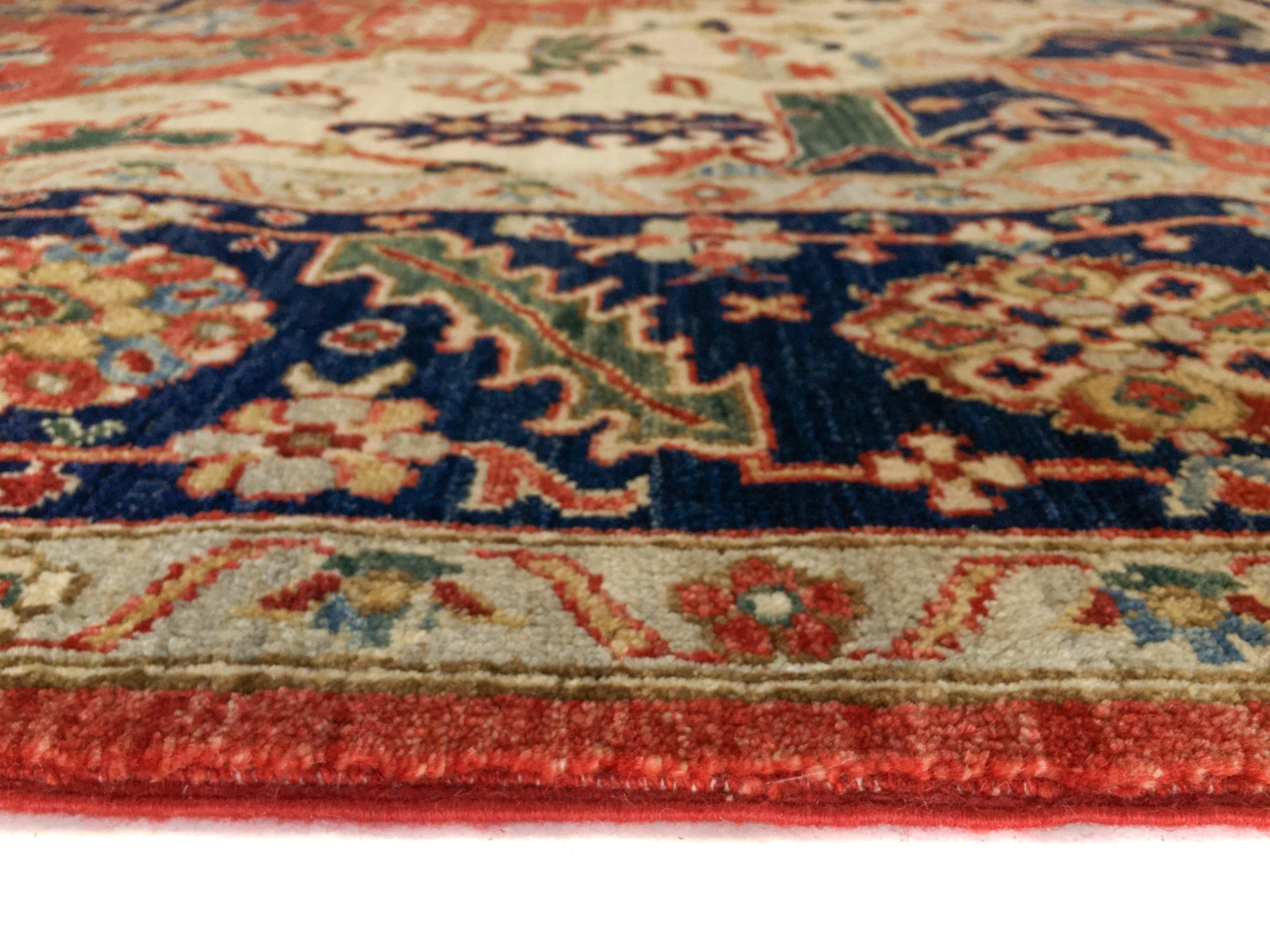 Serapi (9'00"x11'07") red/ivory/navy - Image 4