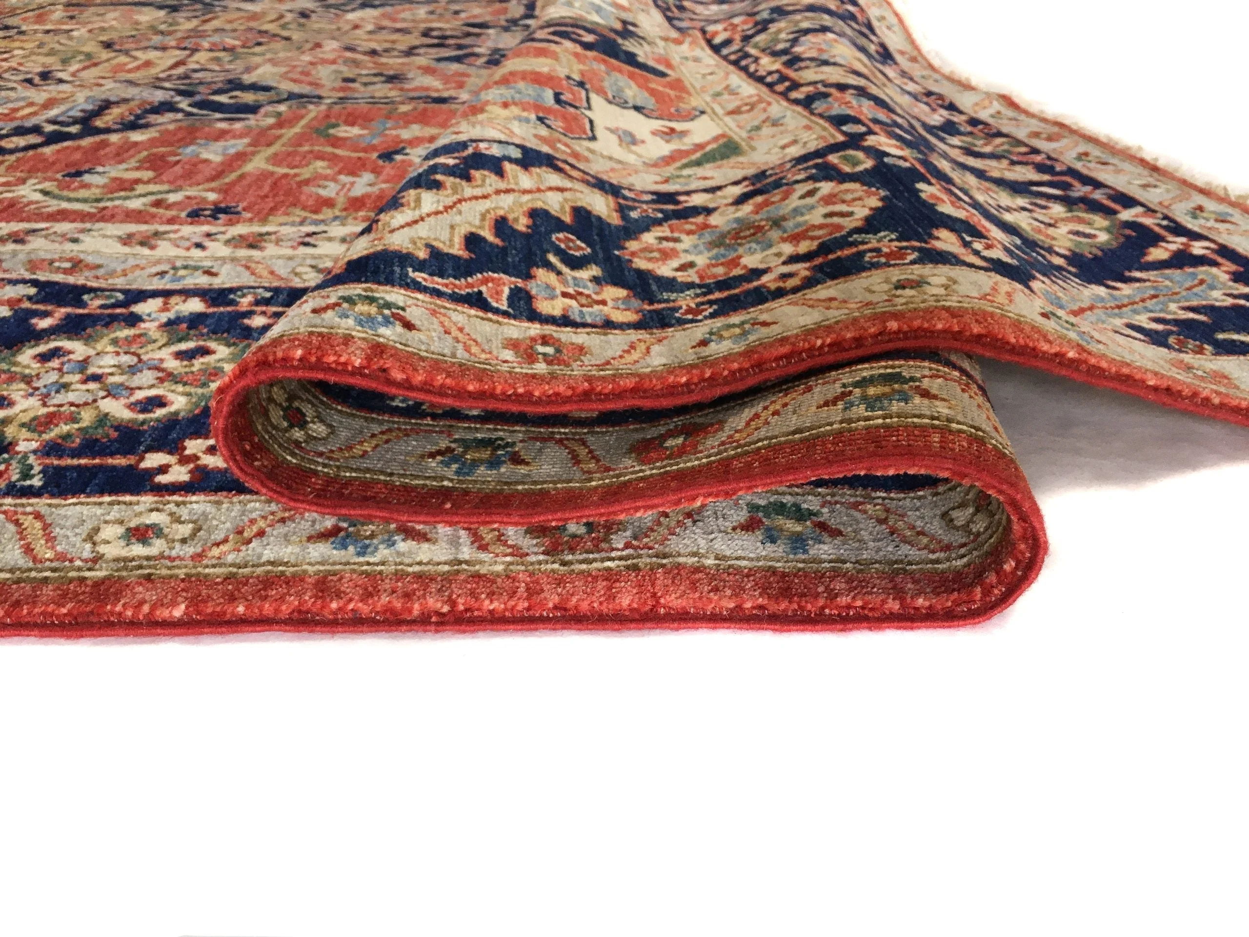 Serapi (9'00"x11'07") red/ivory/navy - Image 5