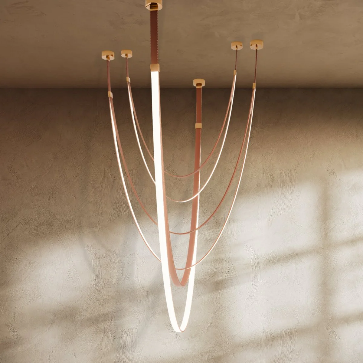 Shalom Leather Chandelier - Image 10