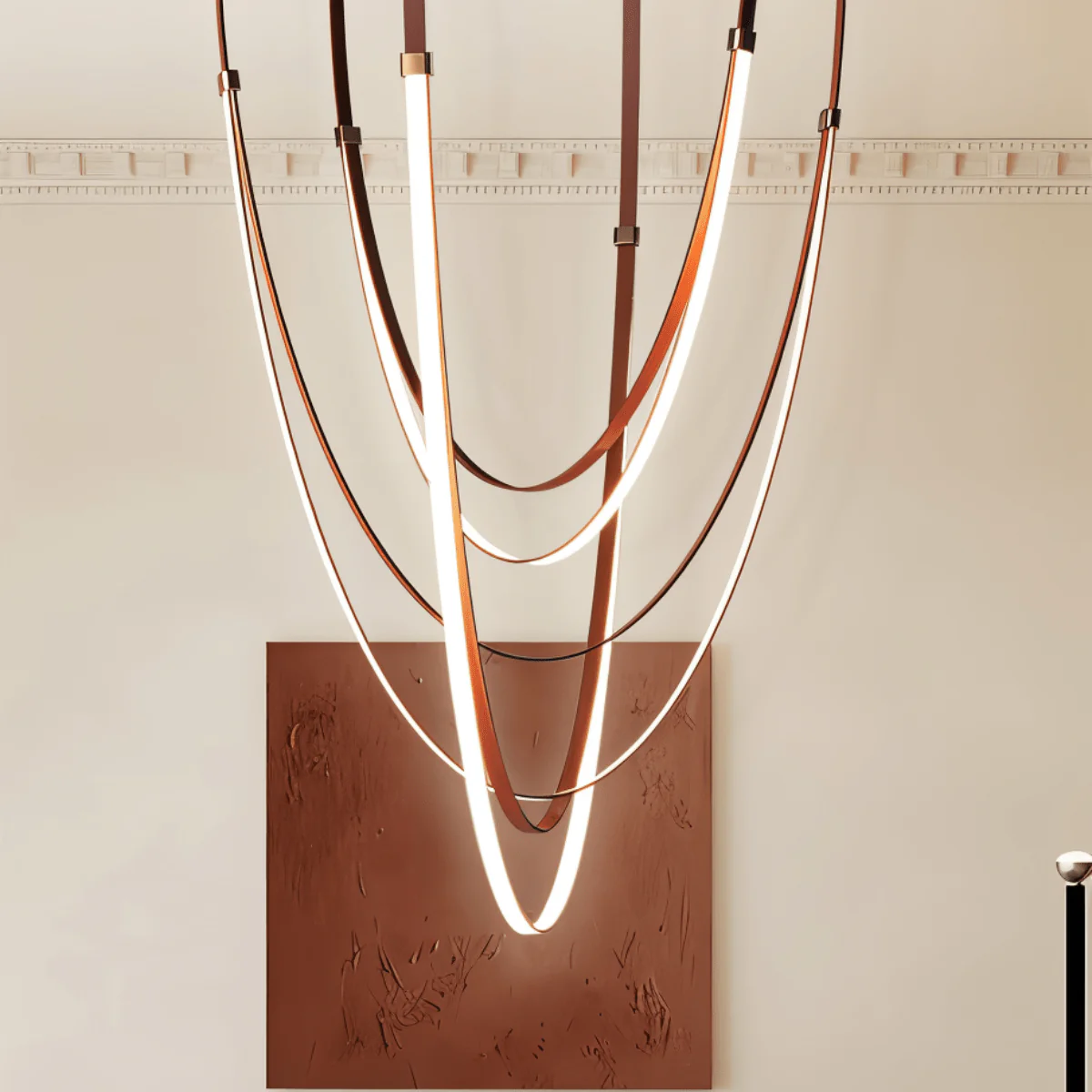 Shalom Leather Chandelier - Image 3