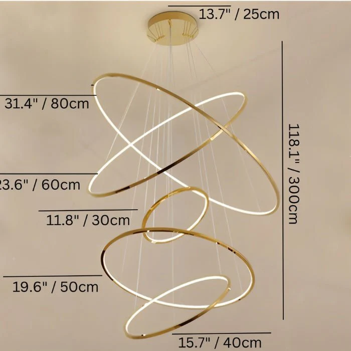 Shalom Round Chandelier - Image 12