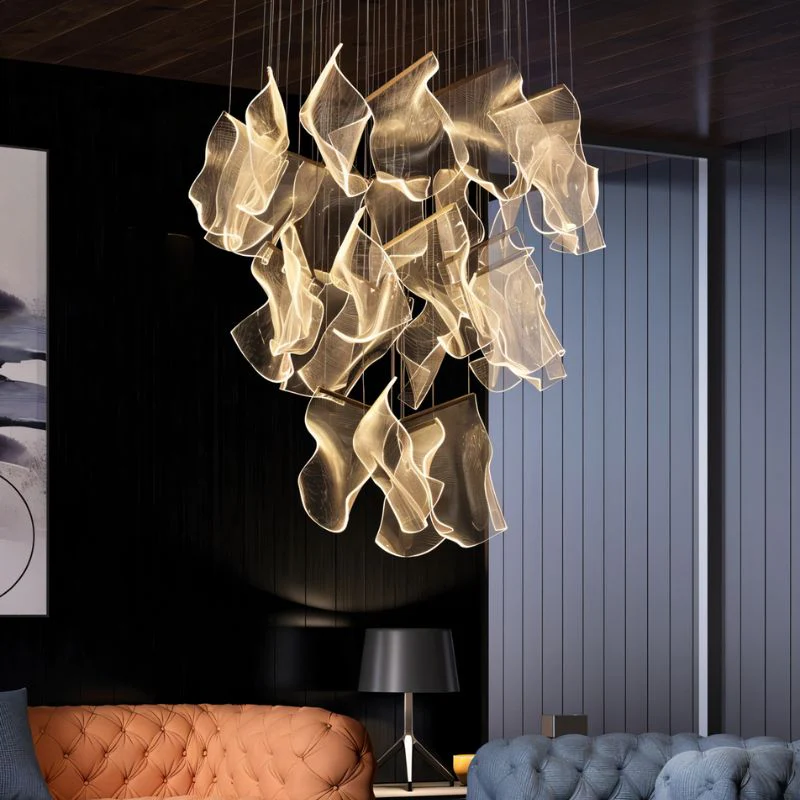 Sheets Chandelier (Rectangle Ceiling Mount) - Image 6