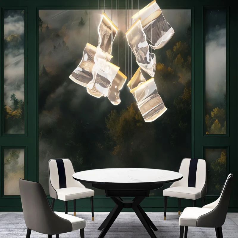Sheets Chandelier (Rectangle Ceiling Mount) - Image 8