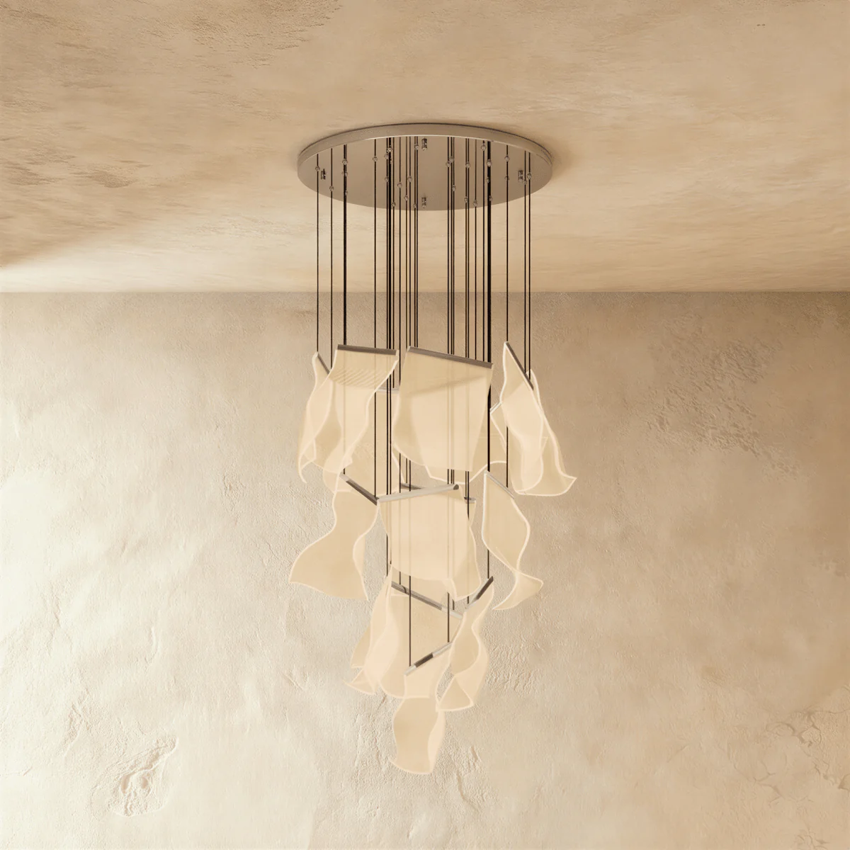 Sheets Chandelier (Round Ceiling Mount) - Image 15