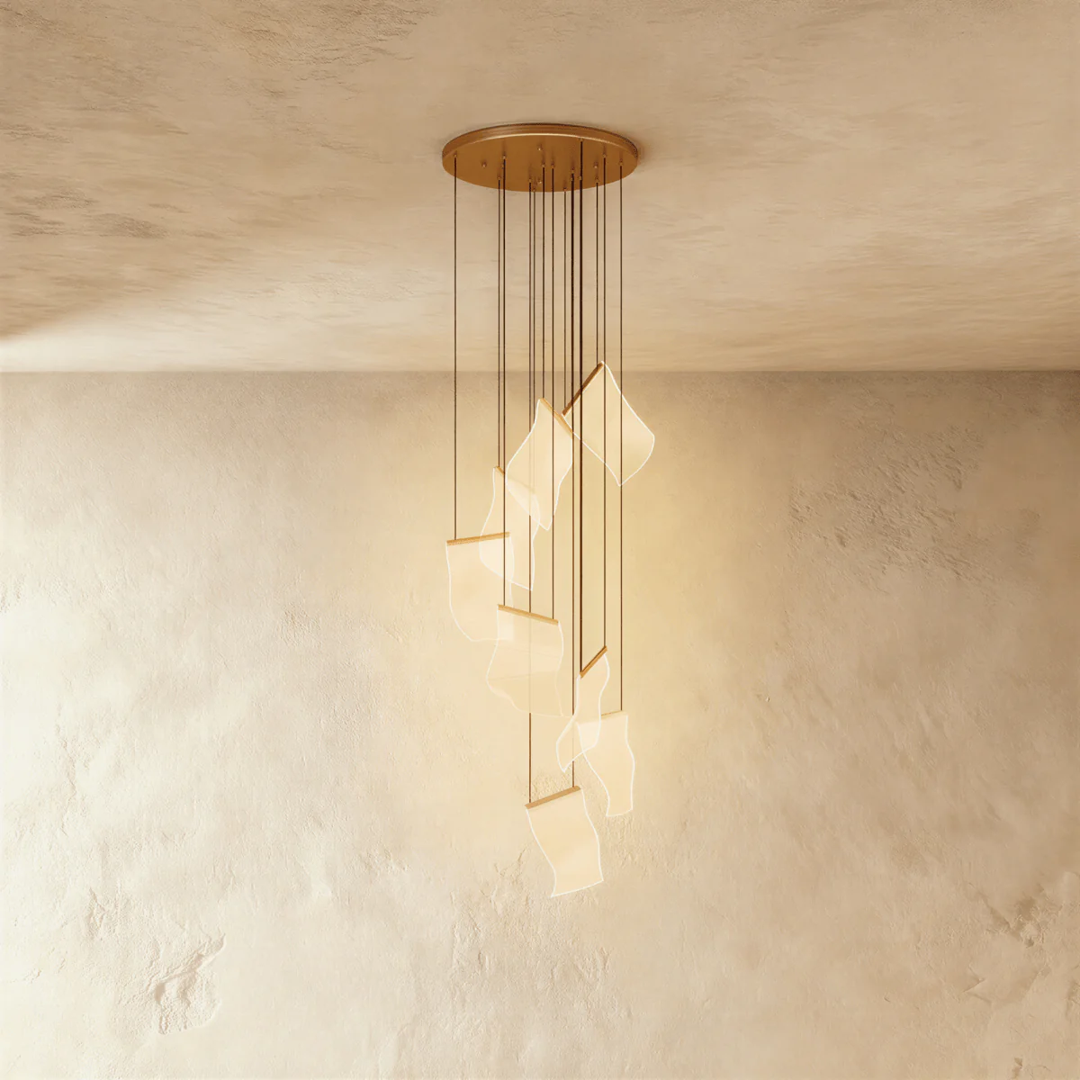 Sheets Chandelier (Round Ceiling Mount) - Image 5