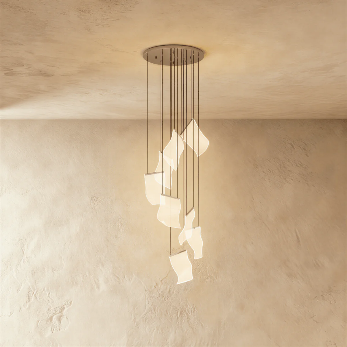 Sheets Chandelier (Round Ceiling Mount) - Image 6