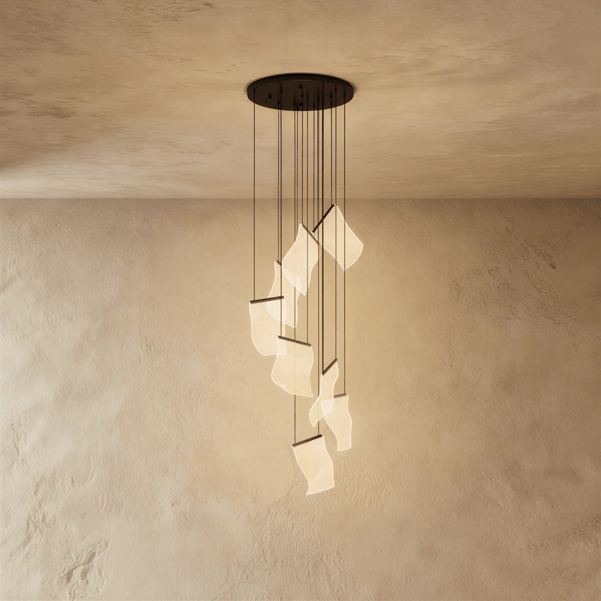 Sheets Chandelier (Round Ceiling Mount) - Image 7