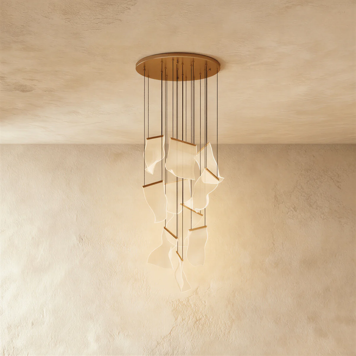 Sheets Chandelier (Round Ceiling Mount) - Image 8
