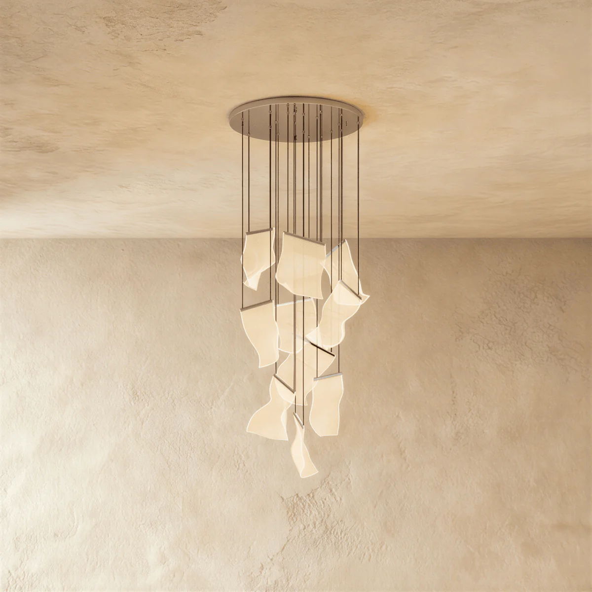 Sheets Chandelier (Round Ceiling Mount) - Image 9
