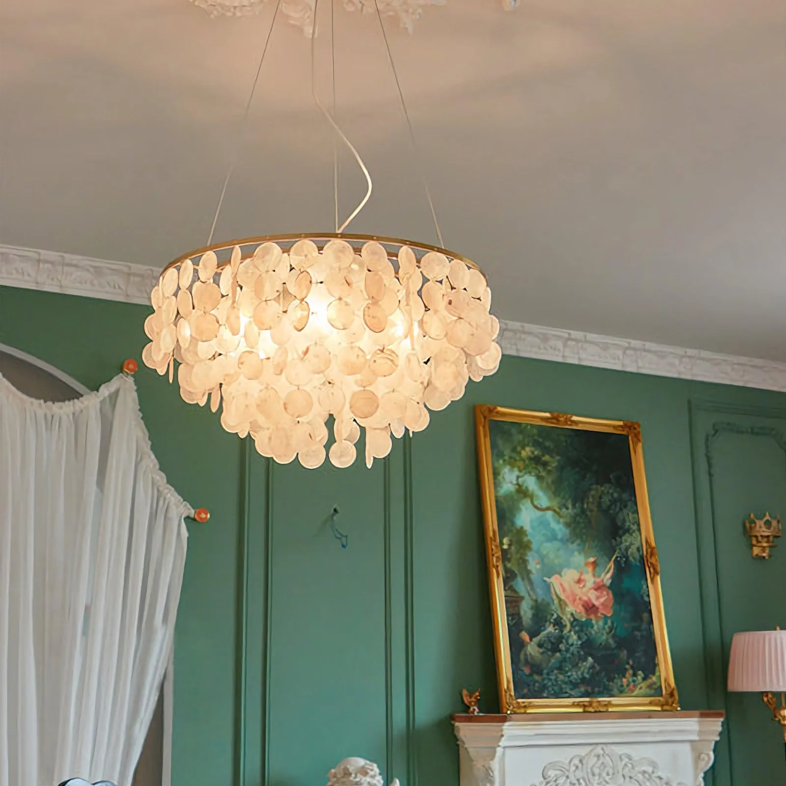Shell Wind Chime Chandelier - Image 4