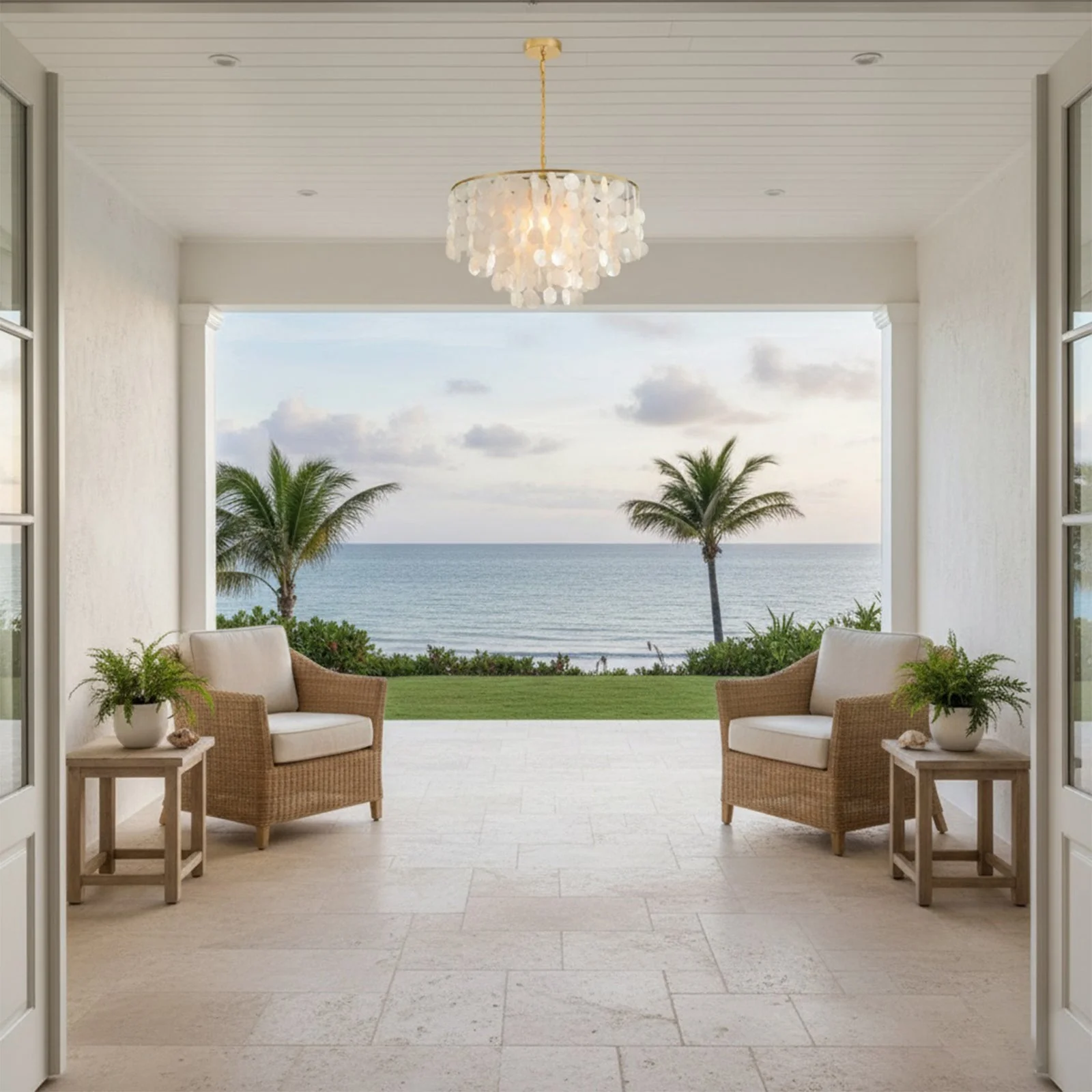 Shell Wind Chime Chandelier - Image 6