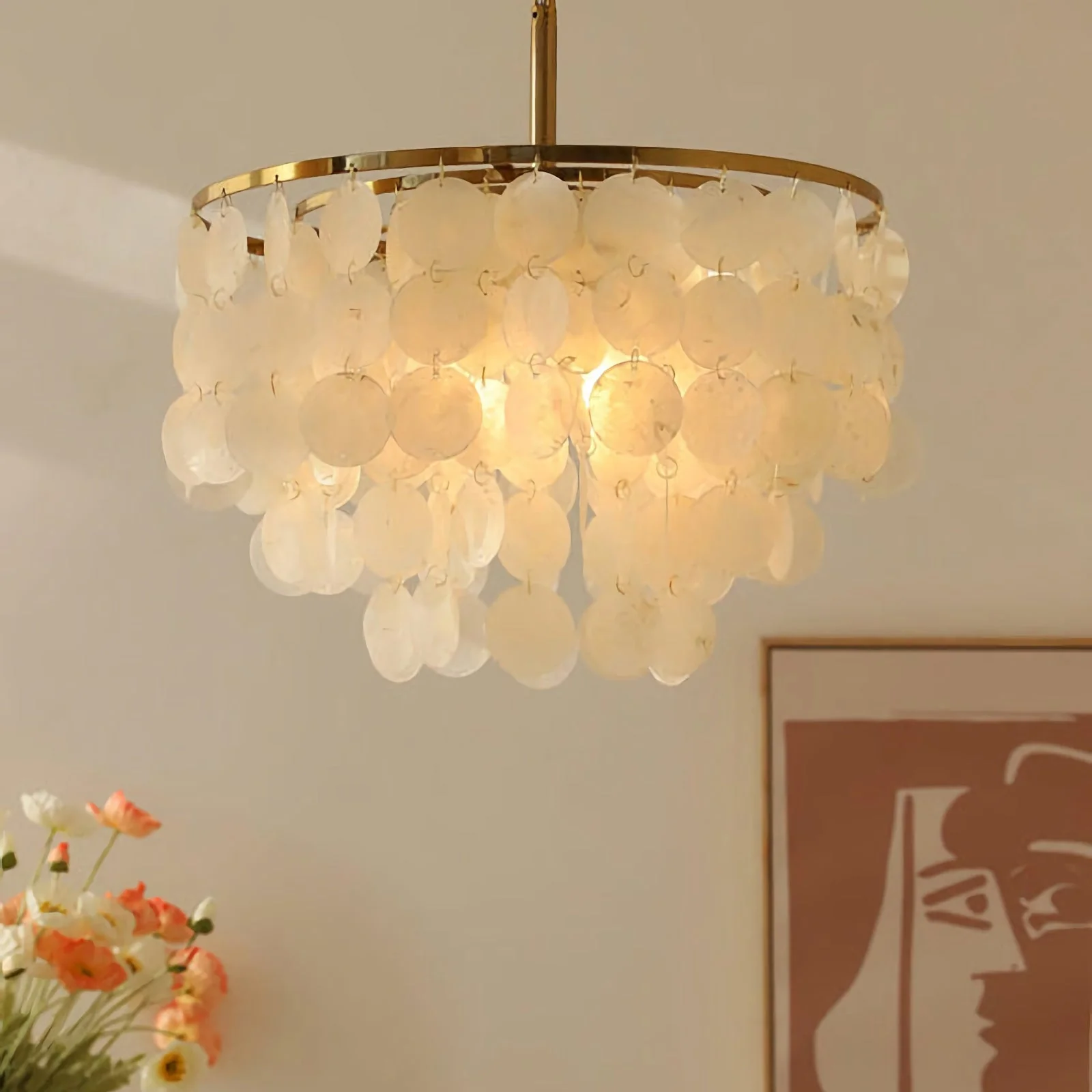 Shell Wind Chime Chandelier - Image 7