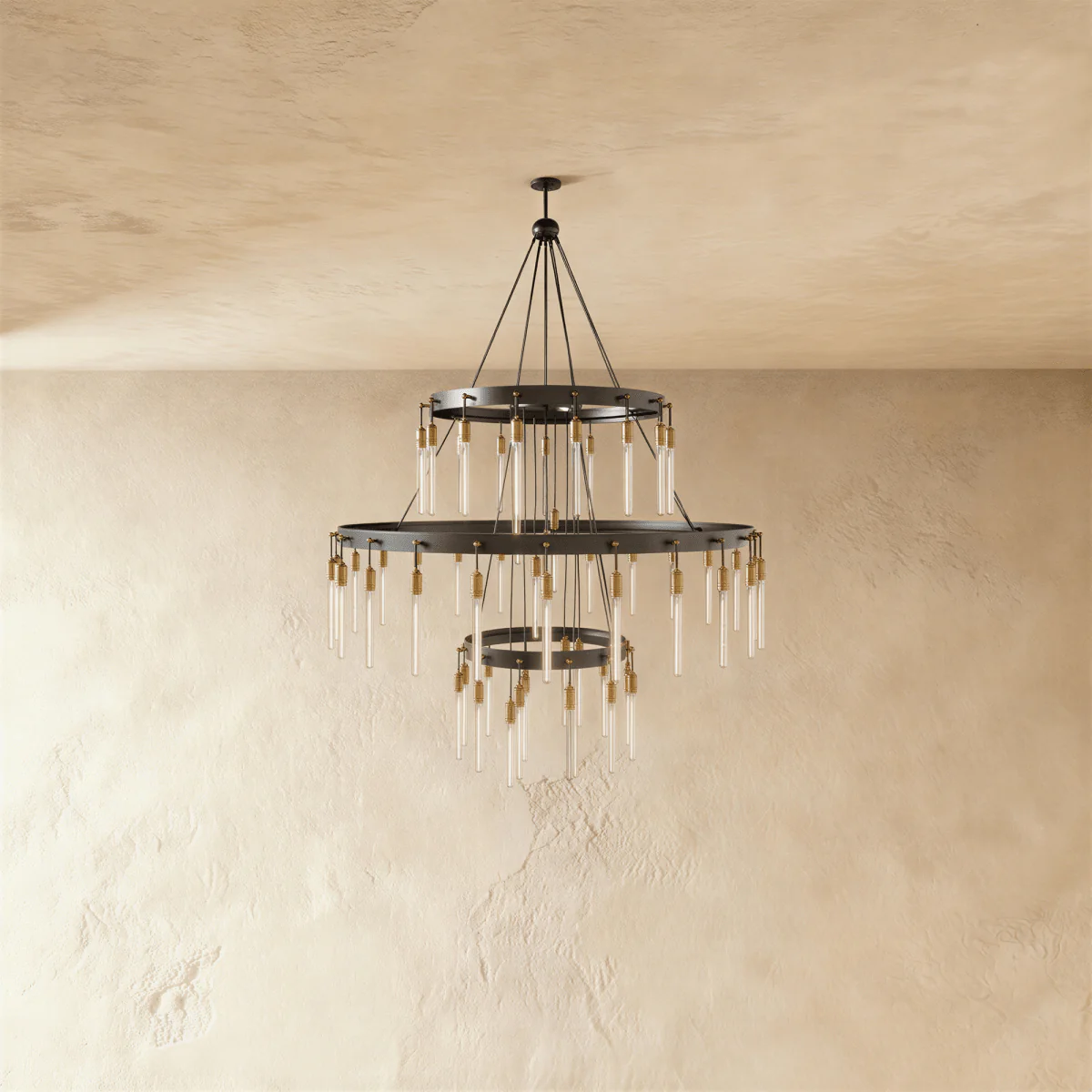 Sidero 3-Tier Round Chandelier - Image 2
