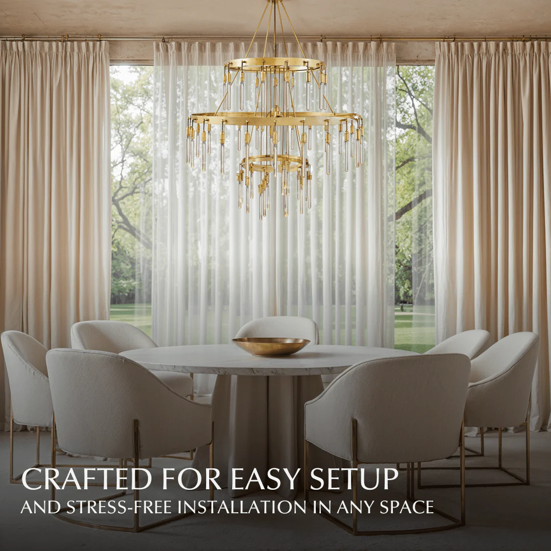 Sidero 3-Tier Round Chandelier - Image 5
