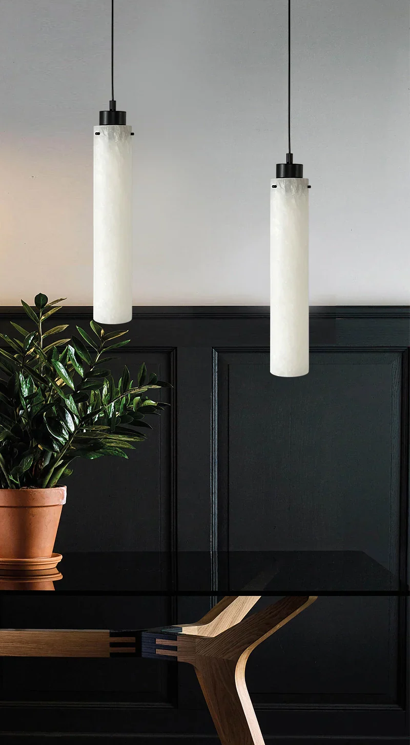 Simple Alabaster Pendant Lamp - Image 10